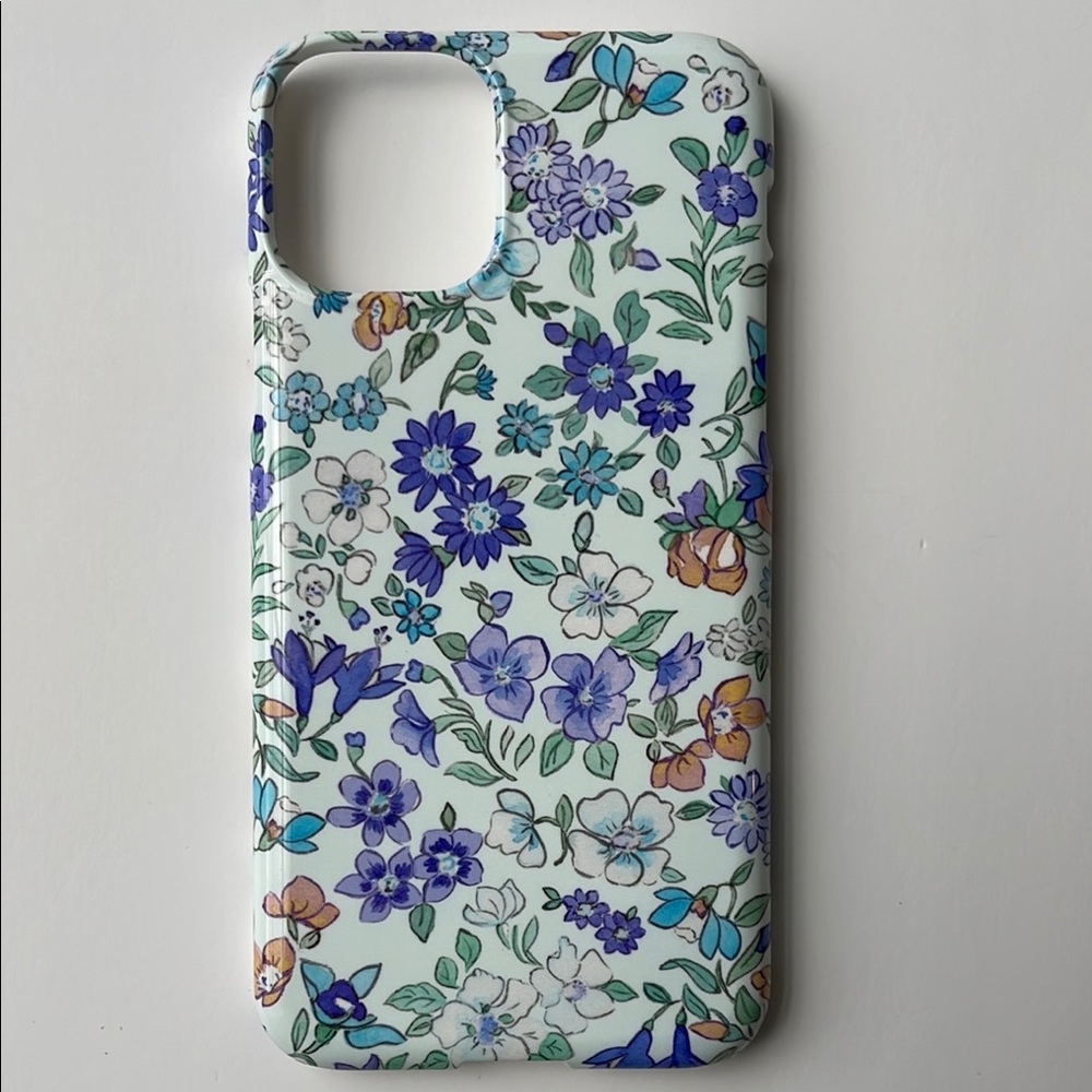 LoveShackFancy Minnie & Emma Floral I-Phone 11 Pro Case - Blue and Green